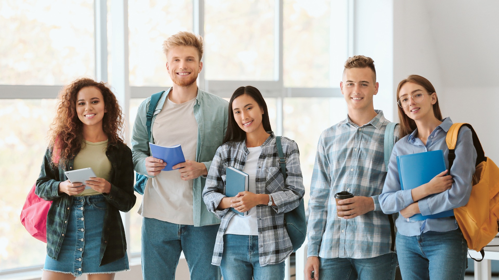 Group of students in university